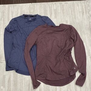 Spyder Navy and Maroon Long Sleeve Shirts